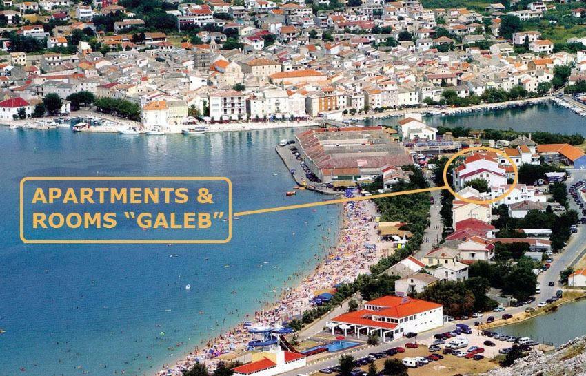 Villa Galeb Pag - At The Main Beach Pag Town Esterno foto